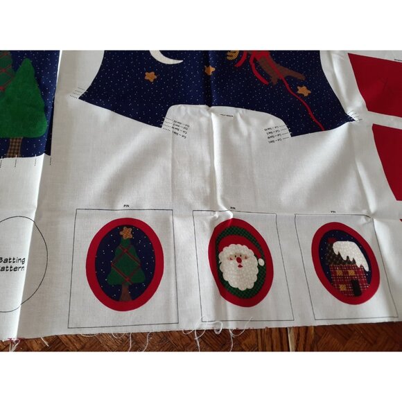 "Up On The Housetop" Vest Panel & Coordinate Fabric Adult Size XS-L, Cut & Sew - Picture 5 of 12